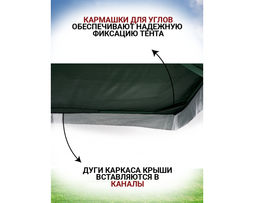 АМС Модельная 210*145 (Зеленая-Белая)